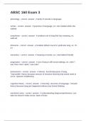 ABSC 160 Exam 3 Question and answers rated A&plus; 