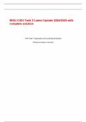 WGU C203 Task 2 Latest Update 2024&sol;2025 with complete solution