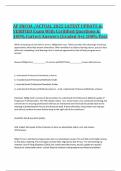AF SNCOA &sol;ACTUAL 2025 LATEST UPDATE & VERIFIED Exam With Ceritified Questions & 100&percnt; Correct Answers &lpar;Graded A&plus;&rpar; 100&percnt; Pass