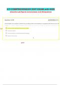 ATI COMPREHENSIVE EXIT EXAM with NGN &lpar;Check the Last Page for Correct Answer of all 180 Questions&rpar;