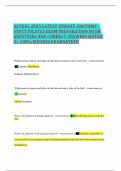 ACTUAL 2025 LATEST UPDATE ANATOMY - STOTT PILATES EXAM PREPARATION WITH QUESTIONS AND CORRECT ANSWERS RATED A&plus; 100&percnt; SUCCESS GUARANTEED