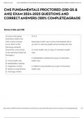 CMS FUNDAMENTALS PROCTORED &lpar;250 QS & ANS&rpar; EXAM 2024-2025 QUESTIONS AND CORRECT ANSWERS &lpar;100&percnt; COMPLETE&rpar;AGRADE