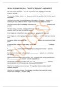 IRON WORKER FINAL QUESTIONS AND ANSWERS