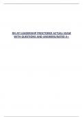 RN ATI LEADERSHIP PROCTORED ACTUAL EXAM WITH QUESTIONS AND ANSWERS&sol;RATED A&plus;