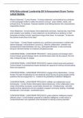 WGU Educational Leadership D016 Assessment Exam Terms-Latest Update&period;