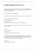 AANP AGPCNP PSI Test 1 & 2 Questions and Answers 2024&sol;2025 Latest Edition&period;