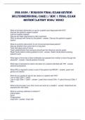 NUR 2356 &sol; NUR2356 Final Exam Review&colon; Multidimensional Care I &sol; MDC 1 Final Exam Review &lpar;Latest 2024&sol; 2025&rpar;