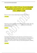 RADT 1010 LATEST FINAL EXAM 2024&sol;2025 VERIFIED QUESTIONS AND ANSWERS FALL-SPRING QTR