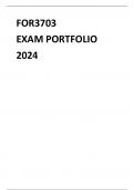 FOR3703 EXAM PORTFOLIO  OCT2024