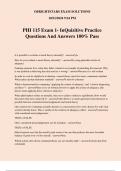 PHI 115 Exam 1- InQuizitive Practice Questions And Answers 100&percnt; Pass