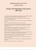 Practice Test B Questions And Answers 100&percnt; Pass