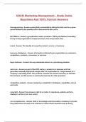 CGCM Marketing Management - Study Guide Questions And 100&percnt; Correct Answers