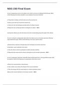 NSG 230 Final Exam 2024&sol;2025 Questions And Answers 