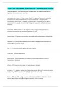 Texas Code Enforcement -Questions with Correct Answers&sol; Verified