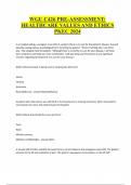 WGU C426 PRE-ASSESSMENT&colon; HEALTHCARE VALUES AND ETHICS PKEC 2024