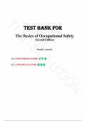 Test Bank for Basics of Occupational Safety&comma; The 2nd Edition by David Goetsch&comma; All Chapters 1-20 &vert;Complete Guide A&plus;
