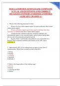 DOULA CERTIFICATION EXAM&sol; COMPLETE ACTUAL 120 QUESTIONS AND CORRECT DETAILED ANSWERS &lpar;VERIFIED ANSWERS&rpar; &vert;ALREADY GRADED A&plus;