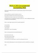 WGU C252 Governmental Accounting 2024