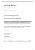 Stanhope Quizzes 2025&sol;2026 Questions And Verified Answers 