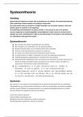 Samenvatting systeemtheorie HS Leiden&comma; 2024&sol;25