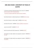  GRG 301K EXAM 1 UNIVERSITY OF TEXAS AT AUSTIN QUESTIONS AND ANSWERS 2024