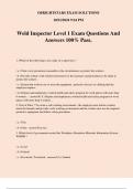 Weld Inspector Level 1 Exam Questions And Answers 100&percnt; Pass&period;
