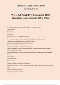 WGU Ed Pysch Pre-Assessment D094 Questions And Answers 100&percnt; Pass&period;