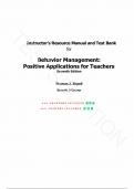 Solution Manual and Test Bank for Behavior Management Positive Applications for Teachers 7th Edition by Thomas J&period; Zirpoli&comma; All Chapters 1-14
