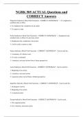 NGRK 505 ACTUAL Questions and  CORRECT Answers