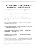 HLTH 503 Quiz 1 UPDATED ACTUAL  Questions and CORRECT Answers