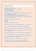  CMAC Exam Questions &plus; Answers Graded A&plus;