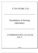 &lpar;NI&rpar;C790 NURS 5745 &lpar;Foundations in Nursing Informatics&rpar; Comprehensive OA Exam Q & S 2024