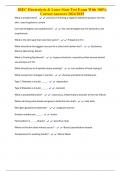 IBEC Electrolysis & Laser State Test Exam With 100&percnt; Correct Answers 2024&sol;2025
