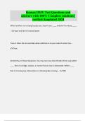 Kansas DMV Test Questions and answers with 100&percnt; Complete solutions &vert; verified &updated 2024