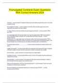  Promulgated Contracts Exam Questions With Correct Answers 2024