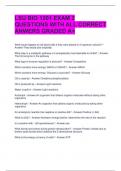 LSU BIO 1201 EXAM 2 QUESTIONS WITH ALL CORRECT ANWERS GRADED A&plus;
