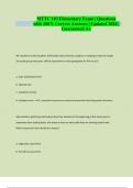 MTTC 103 Elementary Exam &vert; Questions with 100&percnt; Correct Answers &vert; Updated 2024 &vert; Guaranteed A&plus;