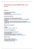 BCAT Practice test exam 2024&sol;2025 with correct  answers