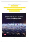 Solution Manual For Operations and Supply Chain Management&comma; 16th Edition by F&period; Robert Jacobs and Richard Chase&comma; Verified Chapters 1 - 22&comma; Complete Newest Version