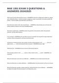 MAE 1351 EXAM 3 QUESTIONS & ANSWERS 2024&sol;2025