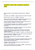 JCAHPO exam with complete solutions 2024