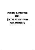 DVA1502 EXAM PACK 2024&sol;2025 DETAILED QUESTIONS AND ANSWERS  &semi;Perfect for Assignments too Course DVA1502 - Development Problems And Institutions &lpar;DVA1502&rpar;