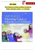 Test bank for Wong's Nursing Care of Infants and Children 11th Edition by Hock1enberry Chapter 1-34&period;pdf