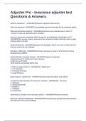 Adjuster Exam &lpar;Arizona&rpar;   package deal Questions & Answers