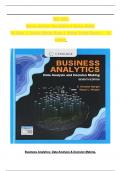 TEST BANK For Business Analytics&colon; Data Analysis & Decision Making&comma; 7th Edition by S&period; Christian Albright&comma; Wayne L&period; Winston&comma; Verified Chapters 1 - 19&comma; Complete Newest Version