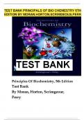 Principles of Biochemistry 5th Edition Horton Test Bank &vert;ultimate guide  100&percnt; verified A&plus;&vert;ISBN &colon; 9780130656650&period;