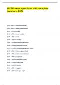 MCSE exam questions with complete solutions 2024