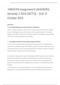 HRM3704 Assignment 6 &lpar;COMPLETE ANSWERS&rpar; Semester 2 2024 &lpar;367713&rpar; - DUE 31 October 2024 &vert; Course Contemporary Issues in Human Resource Management &lpar;HRM3704&rpar; &vert; Institution University Of South Africa &lpar;Unisa&rpar; &vert; Book Contemporary Issues in Human Resource Manage