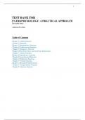 Test Bank For Pathophysiology&colon; A Practical Approach 5th Edition by Lachel Story&vert;&vert;ISBN NO&colon;10&comma;1284288099&vert;&vert;ISBN NO&colon;13&comma;978-1284288094&vert;&vert;All Chapters &vert;&vert; Complete Solution &vert;&vert; Grade A&plus;&period;