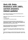 Quiz -8 Data Analytics with 100- correct answers &lpar;latest update&rpar;&period;